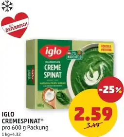 PENNY Iglo cremespinat Angebot
