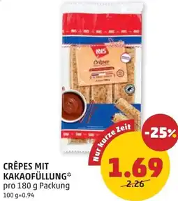 PENNY Crêpes mit kakaofüllung Angebot