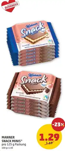 PENNY Manner snack minis Angebot