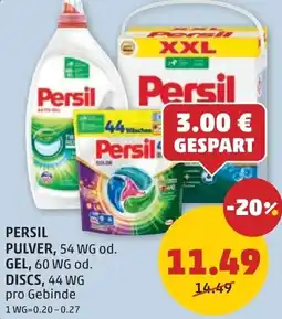 PENNY Persil pulver od. gel od. discs Angebot