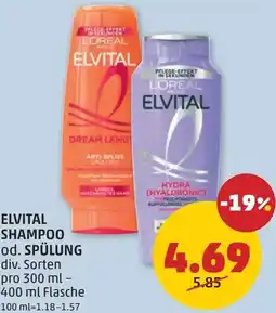 PENNY Elvital shampoo od. spülung Angebot