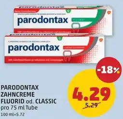 PENNY Parodontax zahncreme fluorid od. classic Angebot