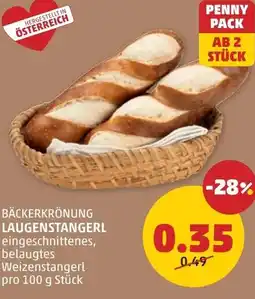PENNY Bäckerkrönung laugenstangerl Angebot