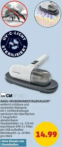 PENNY Akku-milbenhandstaubsauger Angebot