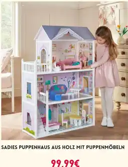Smyths Toys Sadies puppenhaus aus holz mit puppenmöbeln Angebot