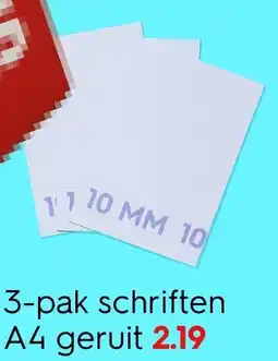 HEMA 3-pak schriften A4 geruit Angebot