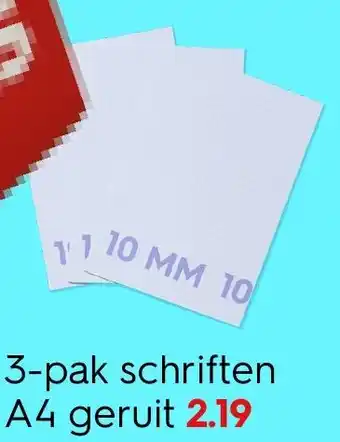 HEMA 3-pak schriften A4 geruit Angebot