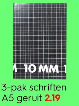 HEMA 3-pak schriften A5 geruit Angebot