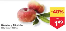 MPreis Weinberg Pfirsiche Angebot