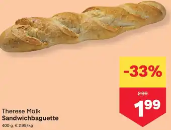 MPreis Therese Mölk Sandwichbaguette Angebot