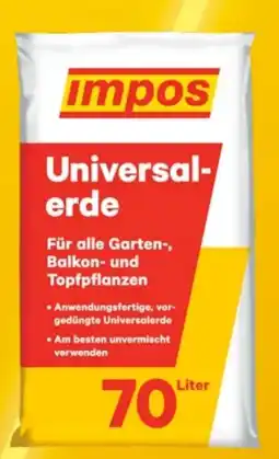 Lagerhaus Impos Universalerde Angebot