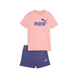 Hervis 2er Sportswear Kombi ESS No.1 Logo Tee and Shorts Set G rosa HERVIS Angebot