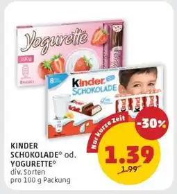 PENNY KINDER SCHOKOLADE* od. YOUGRETTE Angebot