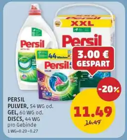 PENNY PERSIL PULVER, GEL, DISCS Angebot