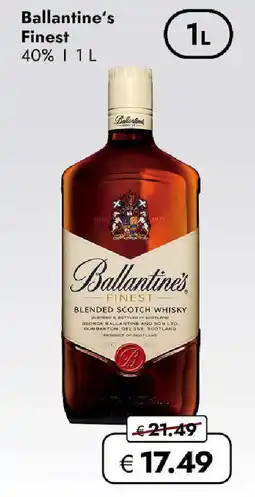Travel FREE Ballantine's Finest Angebot