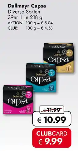 Travel FREE Dallmayr Capsa Angebot