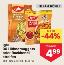 MPreis iglo 30 Hühnernuggets oder Backhendlstreifen Angebot