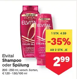 MPreis Elvital Shampoo Angebot
