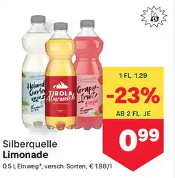 MPreis Silberquelle Limonade Angebot