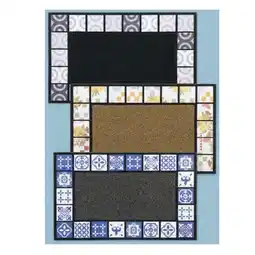 Hofer Fussmatte mit Kacheln Gr. 45 x 75 cm HOFER Angebot