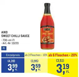 Metro Aiko sweet chilli sauce Angebot