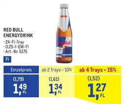 Metro Red bull energydrink Angebot