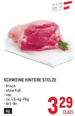 Metro Schweine Hintere Stelze Angebot