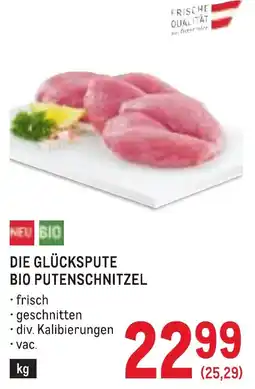 Metro Die glückspute bio putenschnitzel Angebot