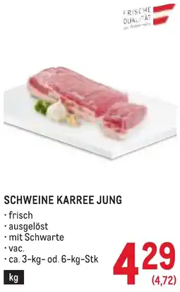 Metro Schweine karree jung Angebot