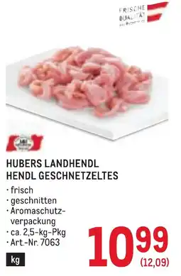Metro Hubers landhendl hendl geschnetzeltes Angebot
