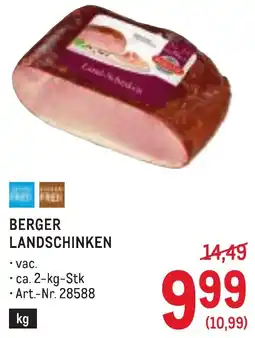 Metro Berger landschinken Angebot