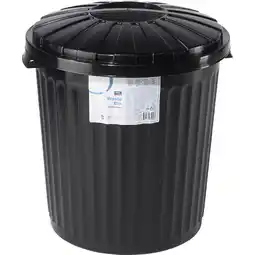 Metro Mülltonne mit Deckel 43 l schwarz, Preisangabe ohne MwSt. (Preis inkl. MwSt. 15,59 €), METRO Angebot