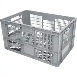 Metro Behälter vergittert grau 60l, Preisangabe ohne MwSt. (Preis inkl. MwSt. 17,99 €), METRO Angebot
