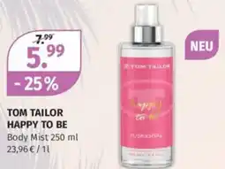 Müller Tom tailor happy to be body mist Angebot
