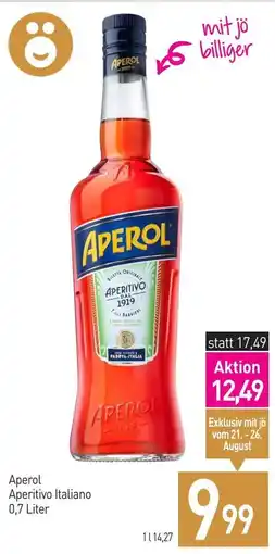 Sutterlüty Aperol Aperitivo Italiano Angebot