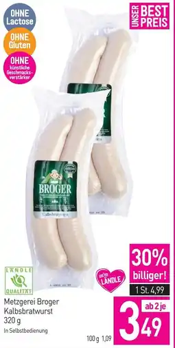 Sutterlüty Metzgerei Broger Kalbsbratwurst Angebot