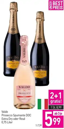 Sutterlüty Valdo Prosecco Spumante DOC Extra Dry oder Rosé Angebot
