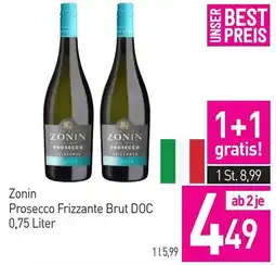 Sutterlüty Zonin Prosecco Frizzante Brut DOC Angebot