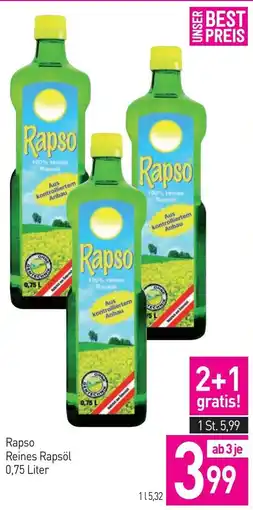 Sutterlüty Rapso Reines Rapsöl Angebot