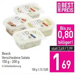 Sutterlüty Beeck Verschiedene Salate Angebot