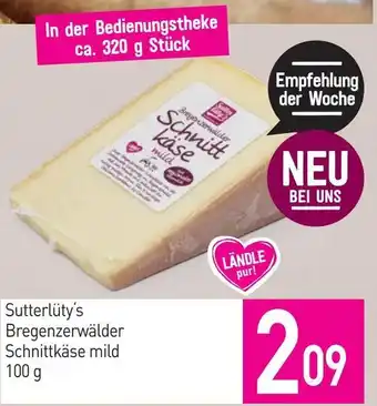 Sutterlüty Sutterlüty's Bregenzerwälder Schnittkäse mild Angebot