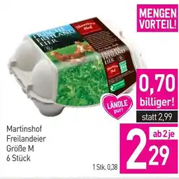 Sutterlüty Martinshof Freilandeier Größe M Angebot