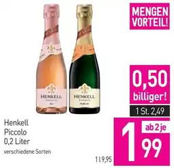 Sutterlüty Henkell Piccolo Angebot