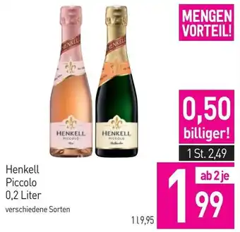 Sutterlüty Henkell Piccolo Angebot
