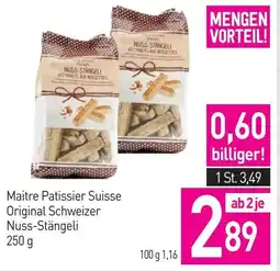 Sutterlüty Maitre Patissier Suisse Original Schweizer NussMaitre Patissier Suisse Original Schweizer Stängeli Angebot