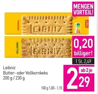 Sutterlüty Leibniz Butter oder Vollkornkeks Angebot