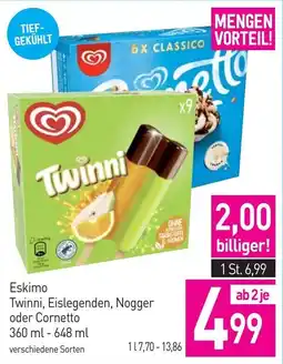 Sutterlüty Eskimo Twinni, Eislegenden, Nogger oder Cornetto Angebot