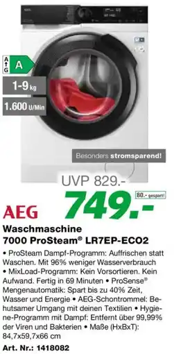 EP AEG Waschmaschine 7000 ProSteam LR7EP-ECO2 Angebot