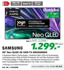 EP Samsung 65" Neo QLED 4K UHD-TV QE65QN86D Angebot