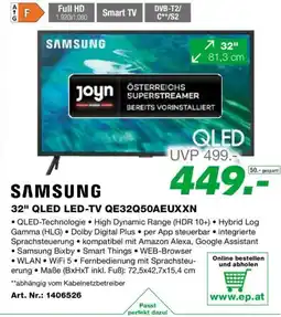 EP Samsung 32" QLED LED-TV QE32Q50AEUXXN Angebot